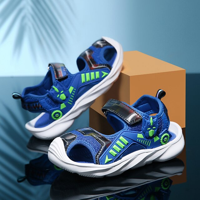  Boys' Sandals Sports & Outdoors Comfort Pigskin Big Kids(7years +) Daily Beach Water Shoes Upstream Shoes Blue Black Dark Blue Summer / Rubber