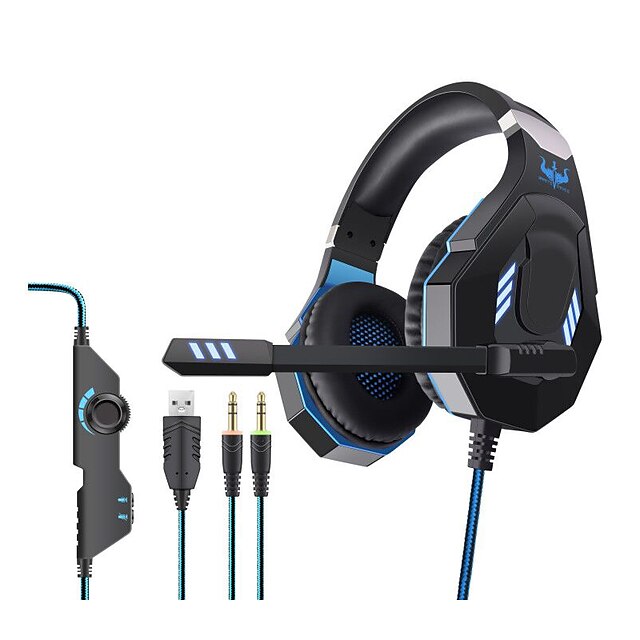  OVLENG GT92 Gaming Headset USB 3.5mm Audio Jack PS4 PS5 XBOX Ergonomic Design Retractable Stereo for Apple Samsung Huawei Xiaomi MI  PC Computer Gaming