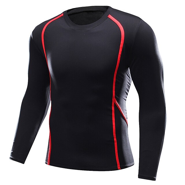 Sports & Outdoors Running, Jogging & Walking | Mens Long Sleeve Compression Shirt Running Shirt Seamless Tee Tshirt Athleisure S