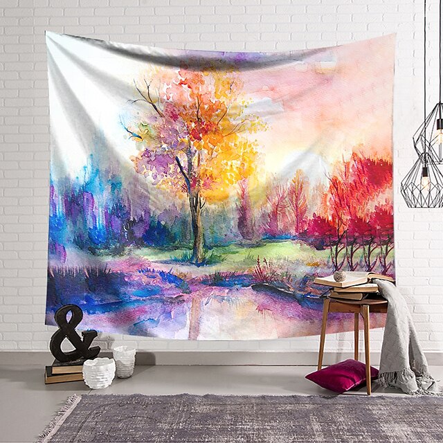 Home & Garden Home Decor | Wall Tapestry Art Decor Blanket Curtain Hanging Home Bedroom Living Room Decoration Polyester Paintin