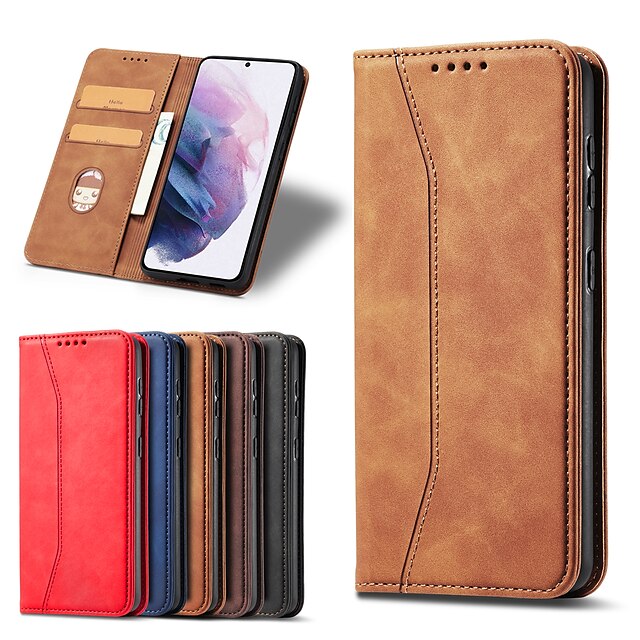 iPhone 7 Plus Flip Case Cover for Leather Extra-Shockproof Business Wallet Cover Card Holders Kickstand Flip Cover