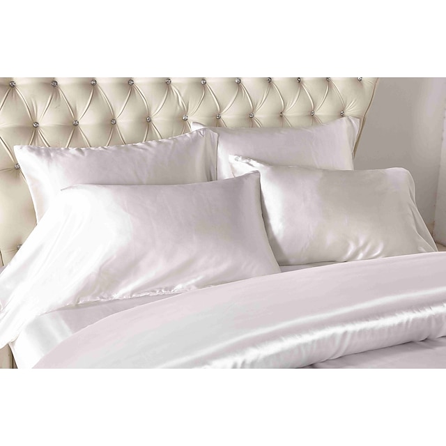 Satin Silk Duvet Cover Bedding Sets Comforter Cover with 1 Duvet Cover or...