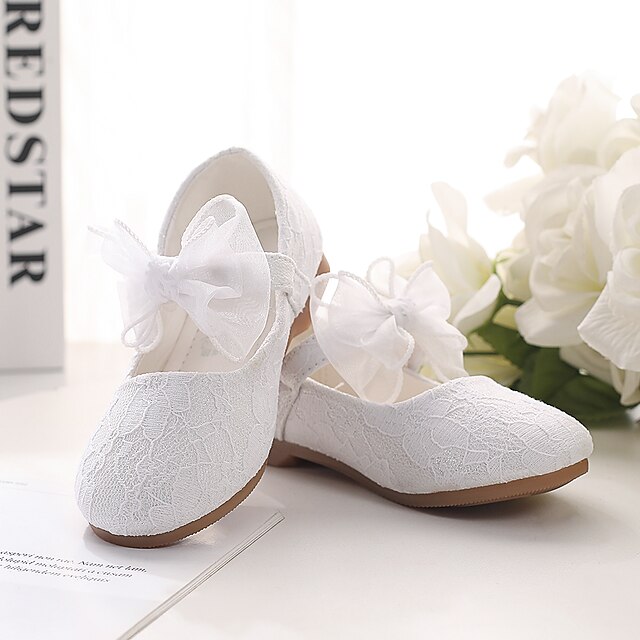 Shoes & Bags Kids Shoes | Girls Flats Flower Girl Shoes Lace Breathable Mesh Breathability Wedding Cute Dress Shoes Little Kids(