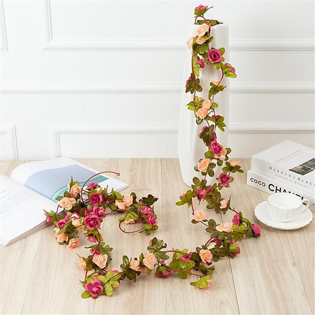 Home & Garden Home Decor | The Imitation Peony Flower Vine Fake Flower Living Room Attic Decoration Winding Flower Vine 2.5m/100