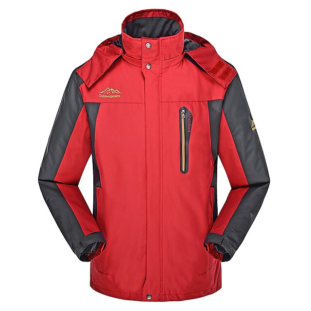 Men's Waterproof Hiking Jacket Hiking Windbreaker Summer Outdoor Solid