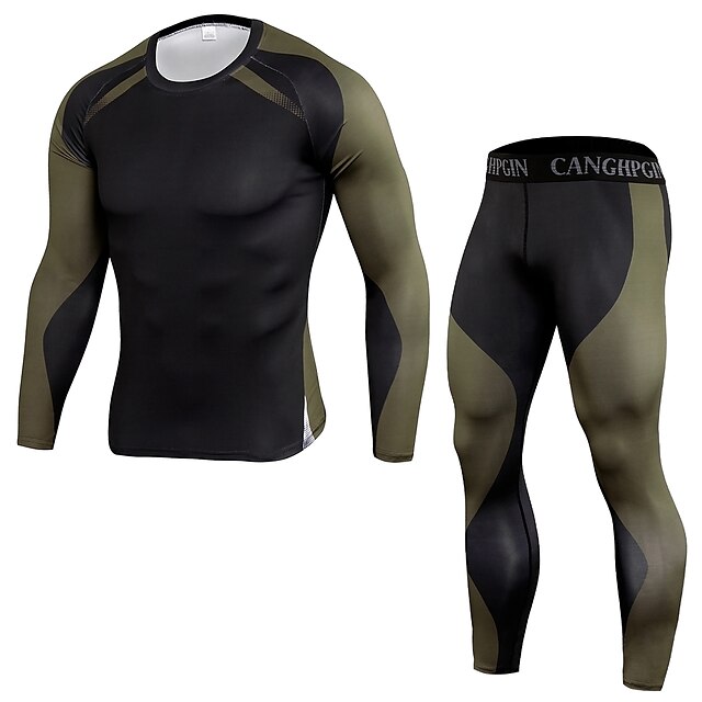 Sports & Outdoors Running, Jogging & Walking | JACK CORDEE Mens 2 Piece Patchwork Activewear Set Compression Suit Athletic Athle