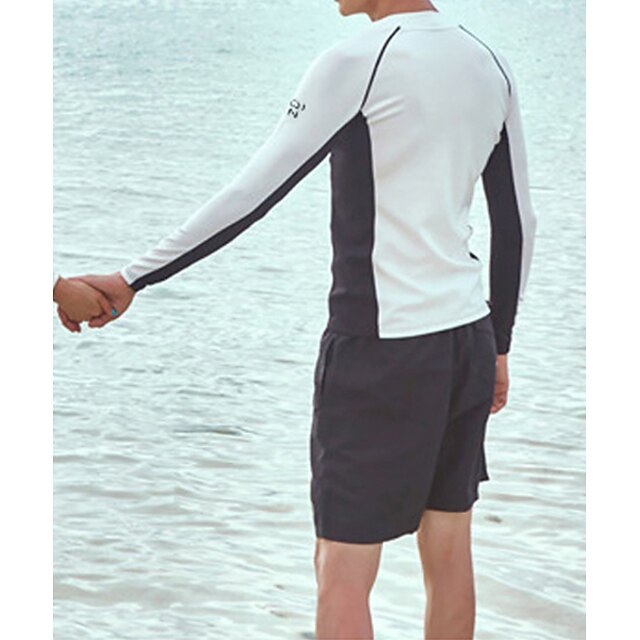 Sports & Outdoors Surfing, Diving & Snorkeling | Mens Rash guard Swimsuit UV Sun Protection UPF50+ Breathable Long Sleeve Swimwe