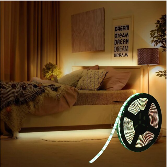  LED Strip Lights Dimmable WiFi Intelligent Remote RGB Tiktok Lights Dimming 5M 300 LEDS 5050 SMD with IR24 key Controller Kit DC12V
