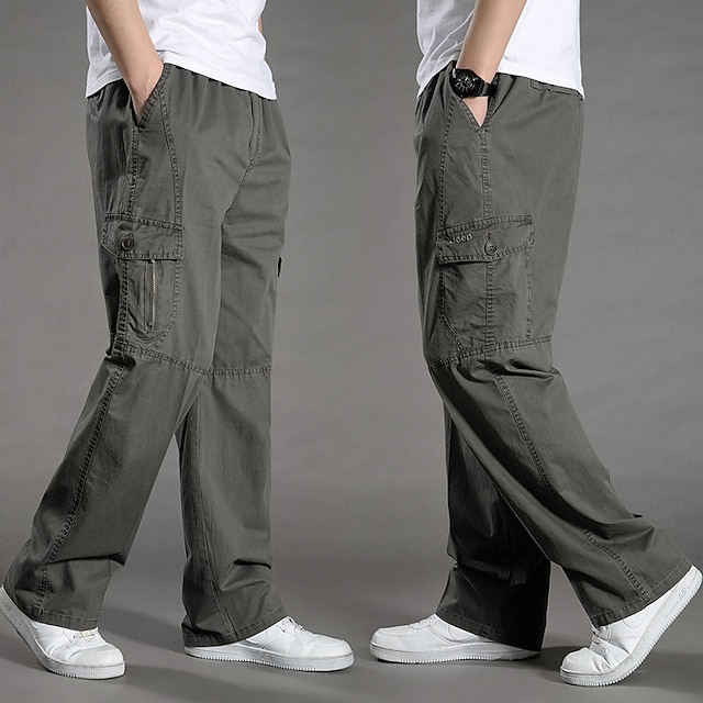  Per uomo Pantaloni da escursionismo Pantaloni da Lavoro Pantaloni cargo da escursionismo Estate Primavera Esterno Ripstop Delicato sulla Pelle Asciugatura Rapida Multi tasche Pantaloni Nero Verde