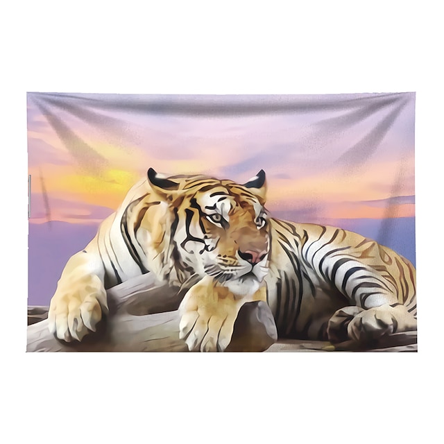 Home & Garden Home Decor | Wall Tapestry Art Decor Blanket Curtain Hanging Home Bedroom Living Room Decoration Polyester Tiger L