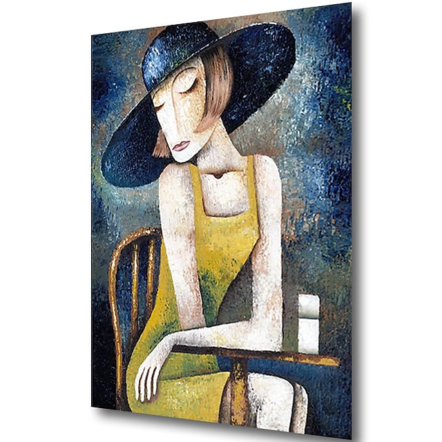 Home & Garden Wall Art | Stretched Oil Painting Hand Painted Canvas Abstract Comtemporary Modern High Quality Picasso Ready to H