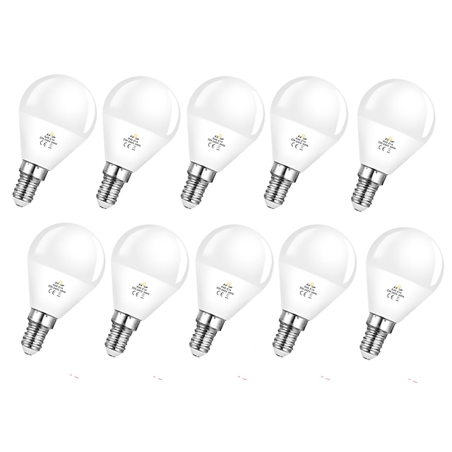  10 peças 5 peças 6w lâmpada globo led 600lm e14 g45 20 contas de led smd 2835 60w halogênio equivalente branco quente e frio 110-240v