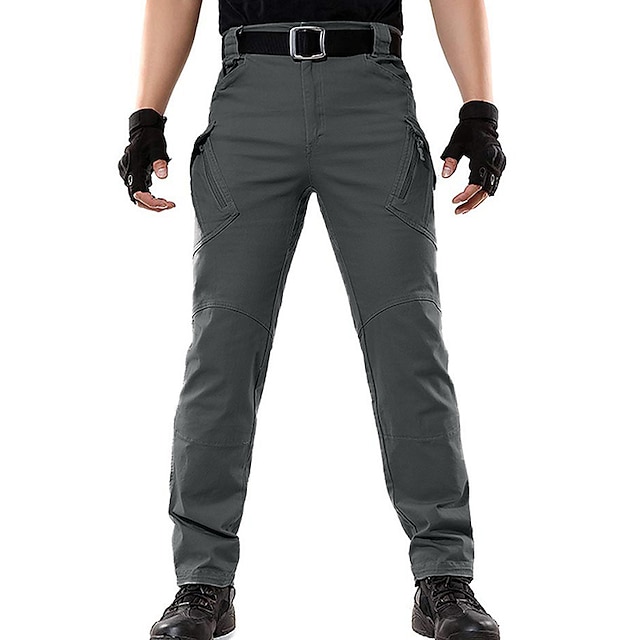 Men's Cargo Pants Cargo Trousers Tactical Pants Solid Color Ripstop ...