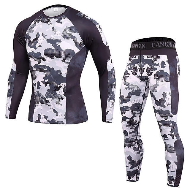 Sports & Outdoors Running, Jogging & Walking | JACK CORDEE Mens 2 Piece Patchwork Activewear Set Compression Suit Athletic Athle