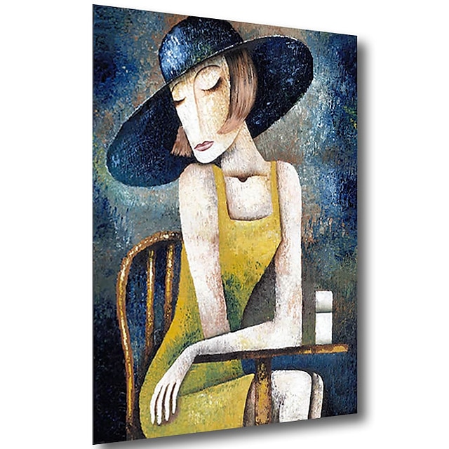 Home & Garden Wall Art | Stretched Oil Painting Hand Painted Canvas Abstract Comtemporary Modern High Quality Picasso Ready to H