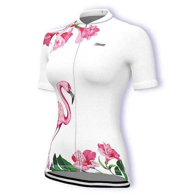  21Grams Women's Cycling Jersey Cycling Skort Skirt Short Sleeve Bike Clothing Suit with 3 Rear Pockets Mountain Bike MTB Road Bike Cycling Triathlon 3D Pad Breathable Quick Dry Anatomic Design White