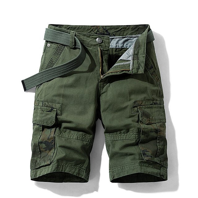 Men's Cargo Shorts Bermuda shorts with Side Pocket Multi Pocket Flap