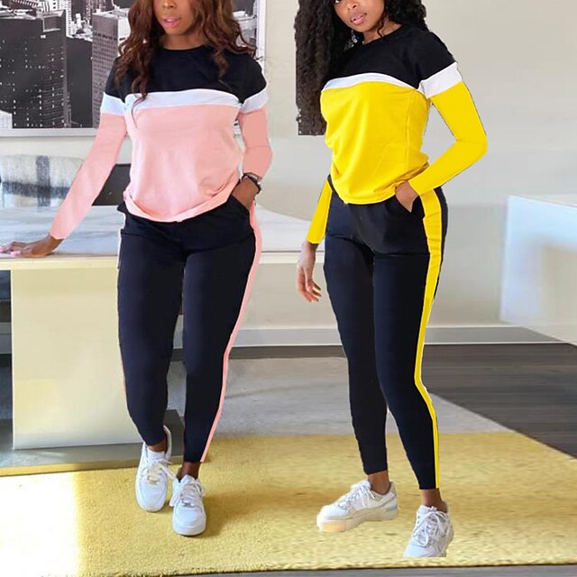 Sports & Outdoors Running, Jogging & Walking | Womens Tracksuit Sweatsuit Jogging Suit Street Casual Long Sleeve Breathable Soft