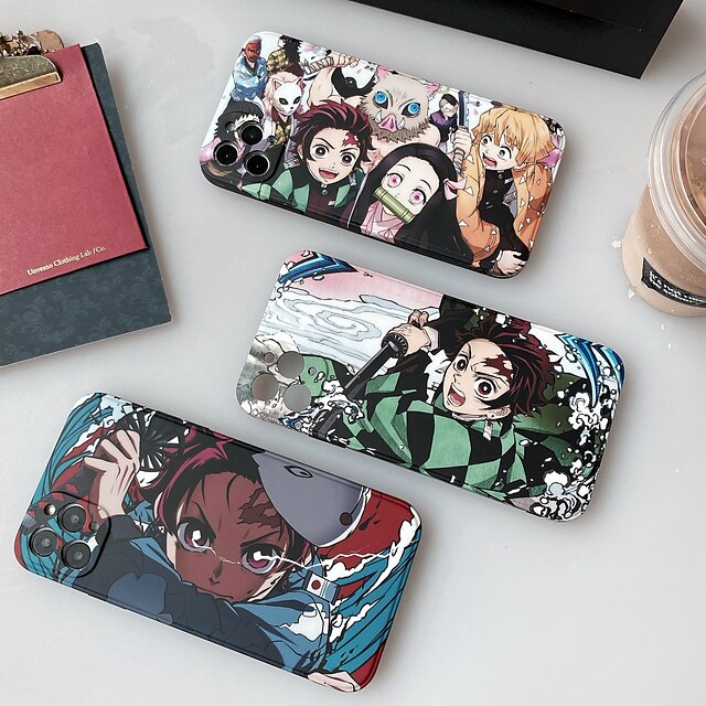 

Demon Slayer: Kimetsu no Yaiba Phone Case For Apple Back Cover iPhone 12 Pro Max 11 SE 2020 X XR XS Max 8 7 Shockproof Dustproof Cartoon TPU