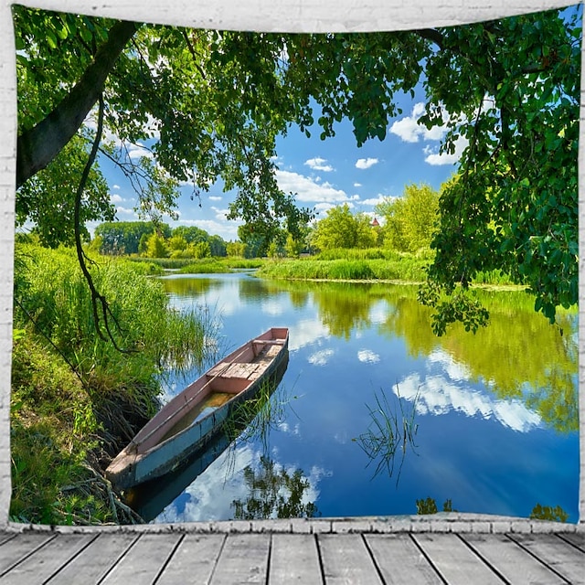  Unique Scenery Large Wall Tapestry Art Decor Blanket Curtain Hanging Home Bedroom Living Room Decoration Beautiful View From The Window