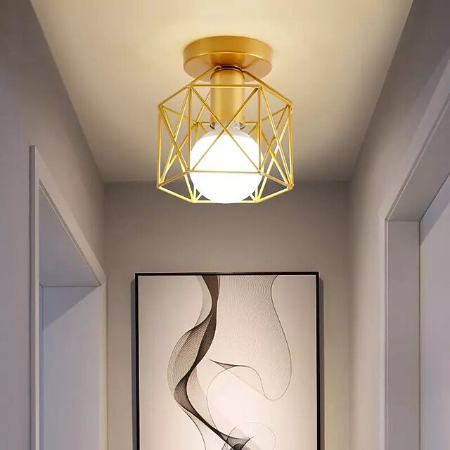 Lights & Lighting Pendant Lights | LED Mini Ceiling Light Porch Light Corridor Light Modern Gold 15 cm Line Design Island Design