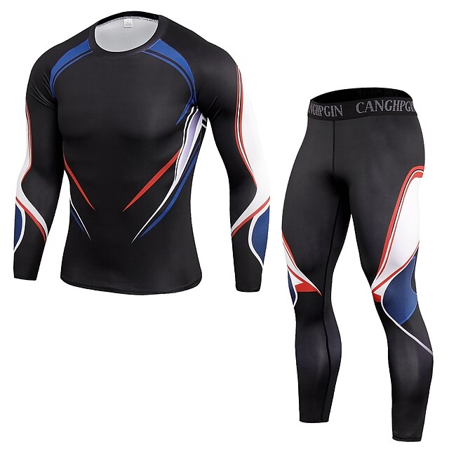 Sports & Outdoors Running, Jogging & Walking | JACK CORDEE Mens 2 Piece Patchwork Activewear Set Compression Suit Athletic Athle