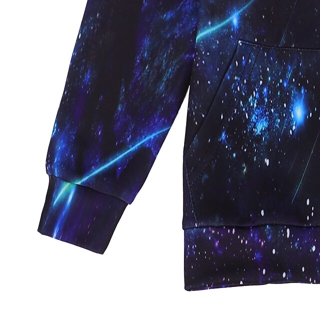 Baby & Kids Boys Clothing | Kids Boys Hoodie Long Sleeve 3D Print Galaxy Green Purple Army Green Children Tops Fall Winter Activ