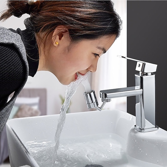EUB LED 3 Color Water Shower Spraying Head Faucet Replace Bathroom Kitchen Tap 