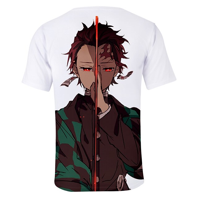 Toys & Hobbies Cosplay & Costumes | Inspired by Demon Slayer Kamado Tanjirou Cosplay Costume T-shirt Terylene Graphic Printing H