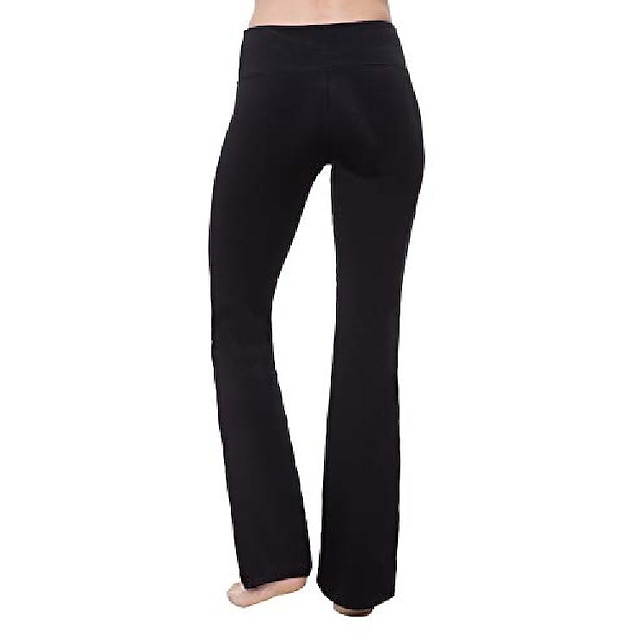 bootcut yoga pants high waist black 