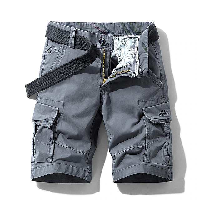 Men's Cargo Shorts Bermuda shorts Hiking Shorts Multi Pocket Plain ...