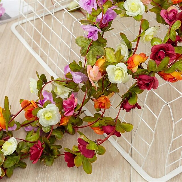 Home & Garden Home Decor | The Imitation Peony Flower Vine Fake Flower Living Room Attic Decoration Winding Flower Vine 2.5m/100