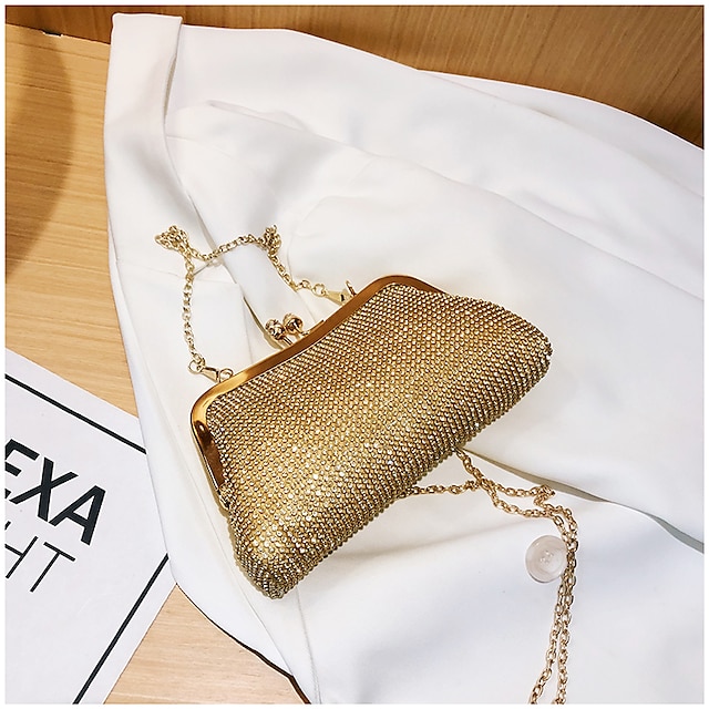 Women's 2022 Handbags Messenger Bag Evening Bag Crystals Glitter Shine ...