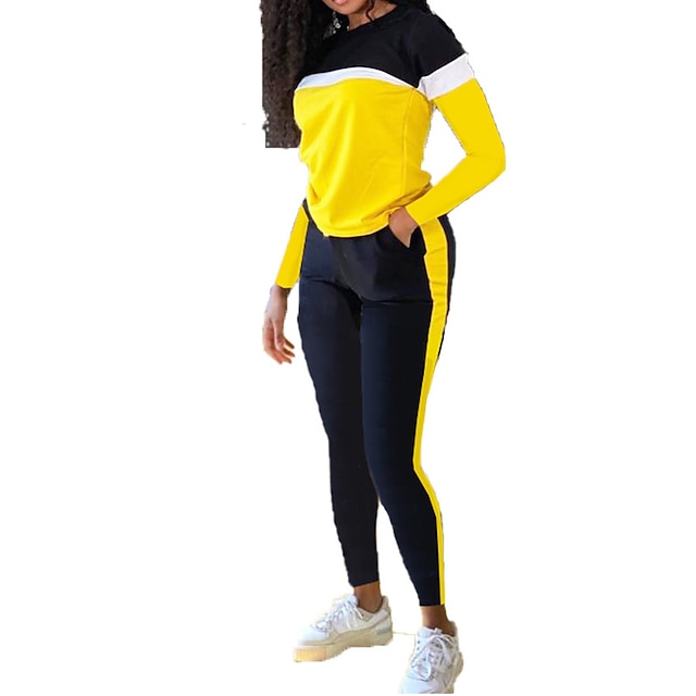 Sports & Outdoors Running, Jogging & Walking | Womens Tracksuit Sweatsuit Jogging Suit Street Casual Long Sleeve Breathable Soft