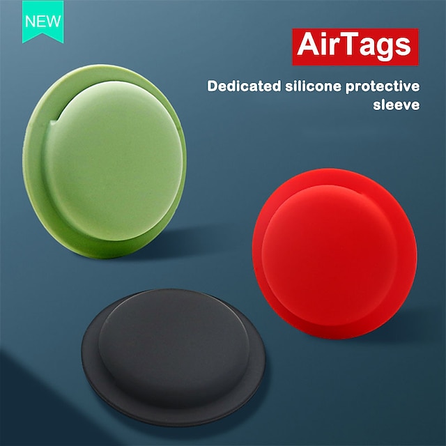 Phones & Accessories Phone Cases & Covers | Silicone Protective Case For Airtags Key Finder Cover Anti-lost Protective Sleeve Ba