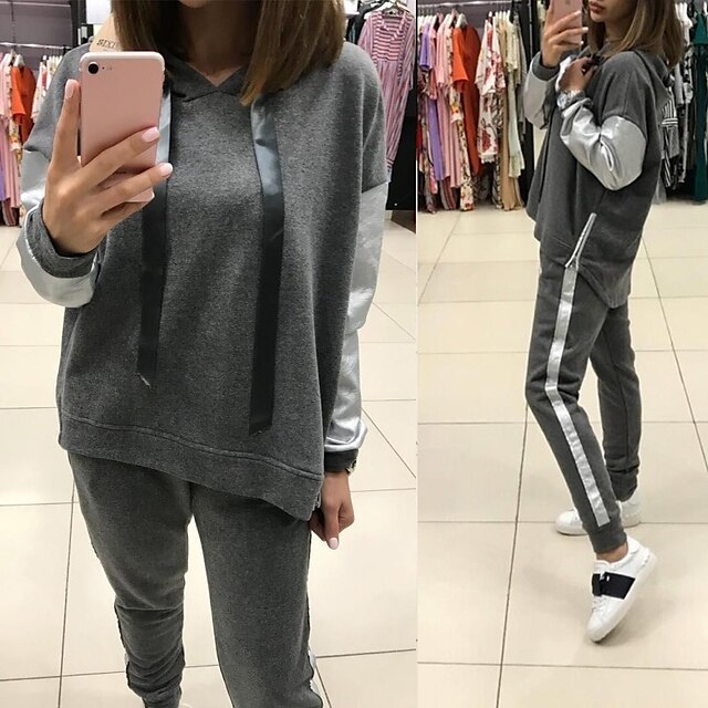 Sports & Outdoors Running, Jogging & Walking | Womens Tracksuit Sweatsuit Jogging Suit Street Casual Long Sleeve Breathable Soft