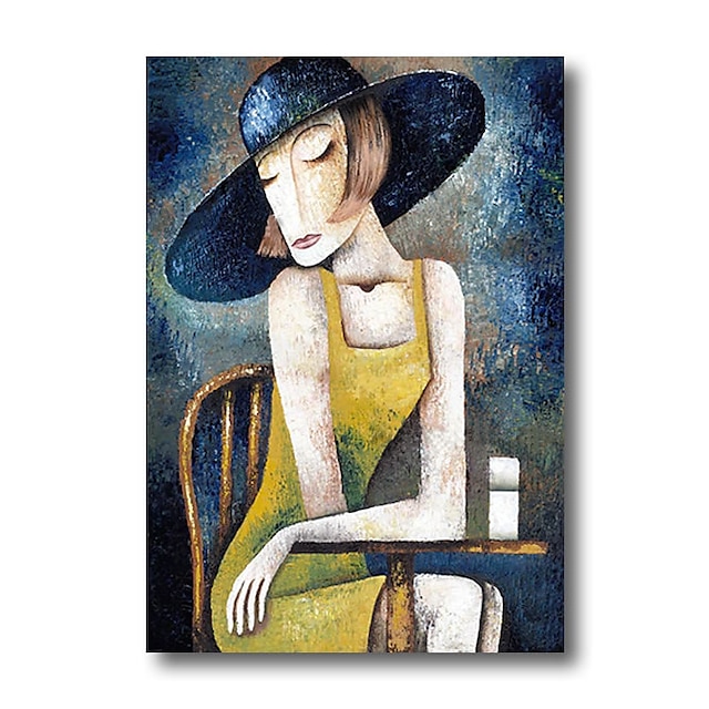 Home & Garden Wall Art | Stretched Oil Painting Hand Painted Canvas Abstract Comtemporary Modern High Quality Picasso Ready to H