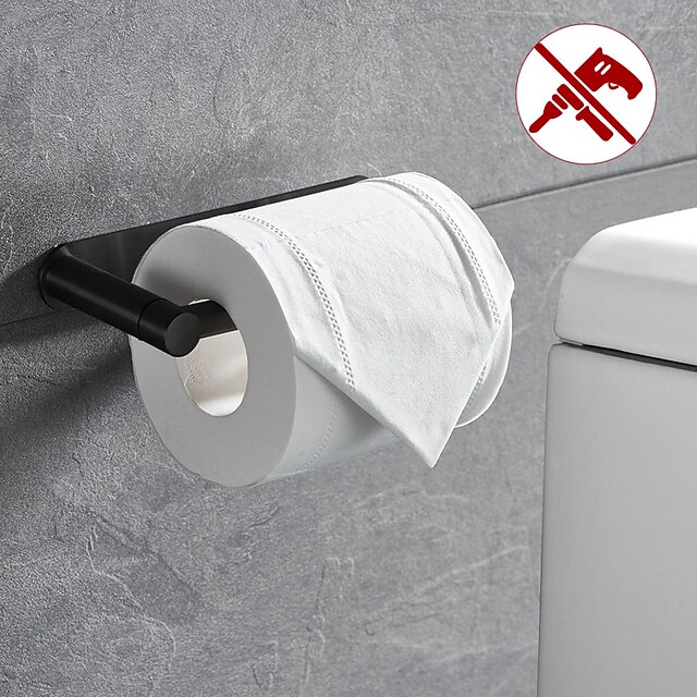 Rotatable/Foldable Toilet Paper Holder Self-adhesive Roll Paper Holder ...