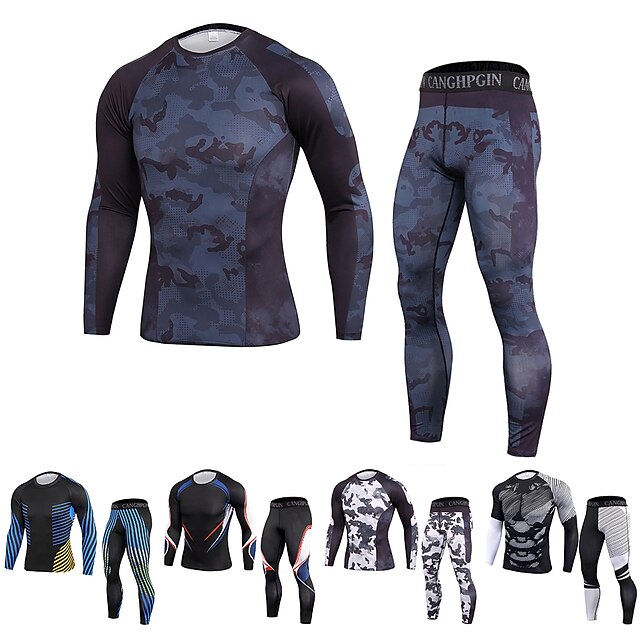 Sports & Outdoors Running, Jogging & Walking | JACK CORDEE Mens 2 Piece Patchwork Activewear Set Compression Suit Athletic Athle