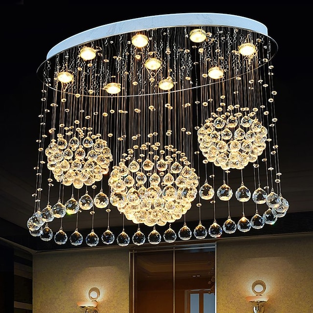  krystallysekrone loftlampe med 9 lys og 2-tiermoderne k9 loftmonterede loftsarmaturer moderne lysekrone til restaurant spisestue stue soveværelse