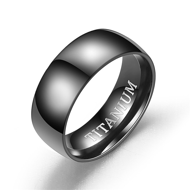 Shoes & Bags Fashion Accessories | ball black titanium ring - SA39326