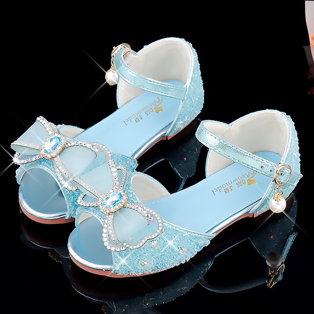 Shoes & Bags Kids Shoes | Girls Flats Glitters Mary Jane Flower Girl Shoes Princess Shoes Rubber PU Glitter Crystal Sequined Jew