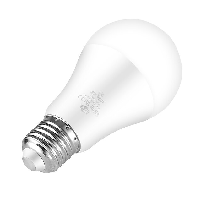  Ampoules intelligentes led 10 w, 6 pièces, 4 pièces, 2 pièces, 1 pièce, 1050 lm, e27, a60(a19), 34 perles, smd, contrôle par application, synchronisation intelligente, rvb + blanc froid et chaud, 220-240 v