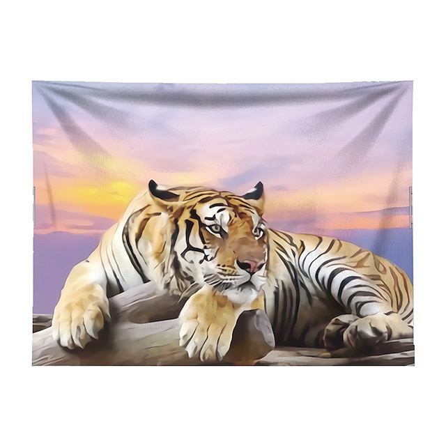 Home & Garden Home Decor | Wall Tapestry Art Decor Blanket Curtain Hanging Home Bedroom Living Room Decoration Polyester Tiger L