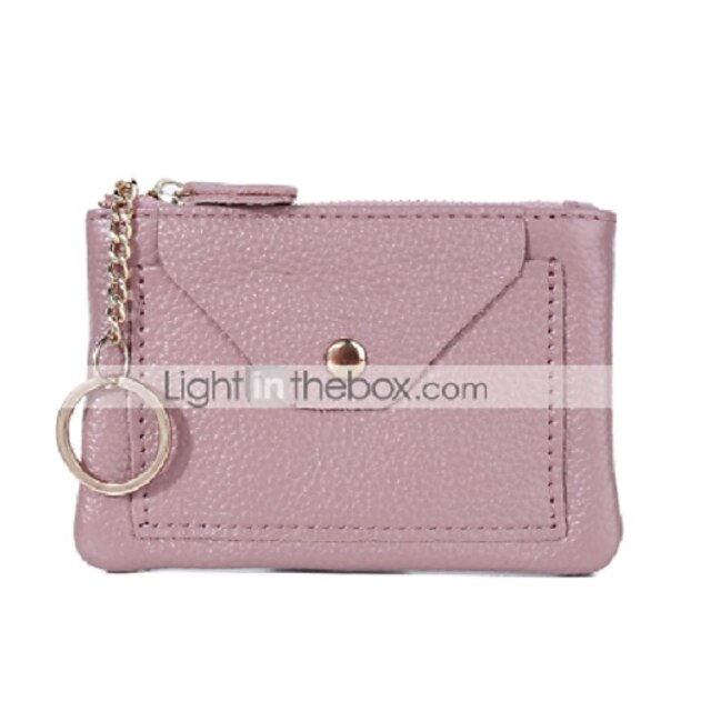  Women's Bags Nappa Leather Wallet Zipper Daily Outdoor 2021 Black Blue Purple Blushing Pink