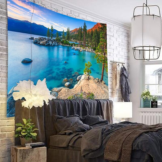 Home & Garden Home Decor | Natural Scenery Unique Scenery Wall Tapestry Art Decor Blanket Curtain Hanging Home Bedroom Living Ro