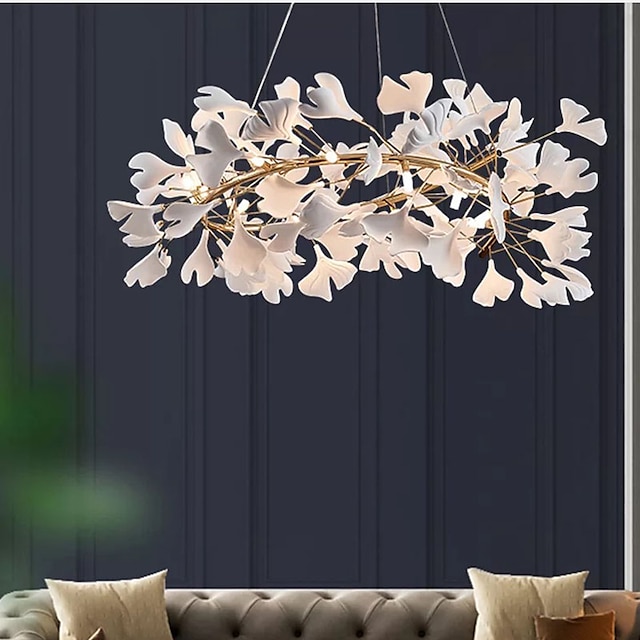  suspension led 60 cm lanterne desgin lustre cuivre laiton led 220-240v