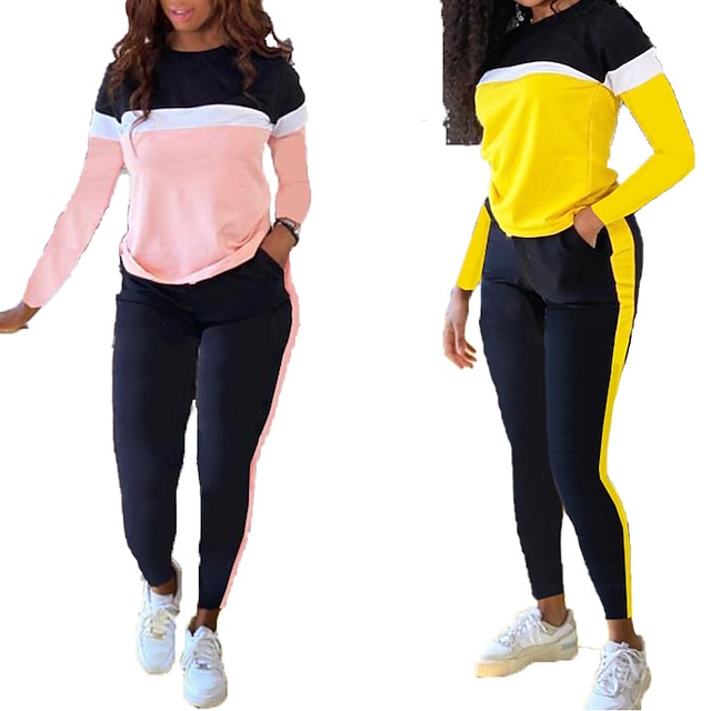 Sports & Outdoors Running, Jogging & Walking | Womens Tracksuit Sweatsuit Jogging Suit Street Casual Long Sleeve Breathable Soft