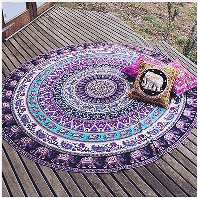 Home & Garden Home Decor | 2021 amazon ebay european and american new beach towel round sunscreen shawl wish aliexpress wrap ski