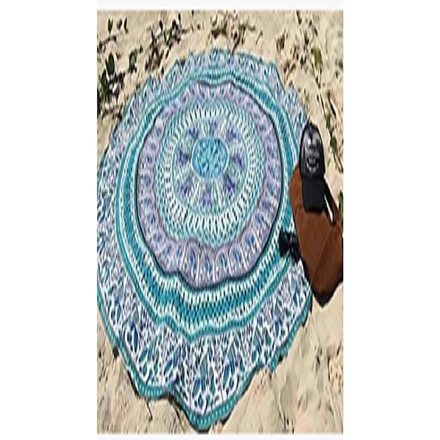 Home & Garden Home Decor | 2021 amazon ebay european and american new beach towel round sunscreen shawl wish aliexpress wrap ski